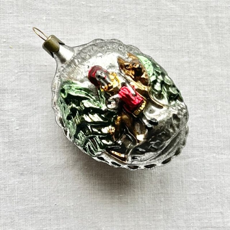 作家 ハンドメイド クリスマス オーナメント 01 ガラス ステンド