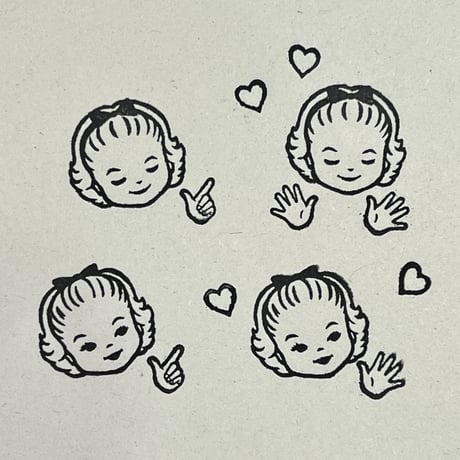 パンジーちゃんスタンプセット・フェイス2