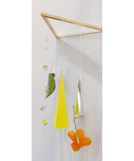ゆれる三角【ホワイト】- Mobile -　　 decorating my favorites ( white )