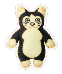 [白黒猫] のシール