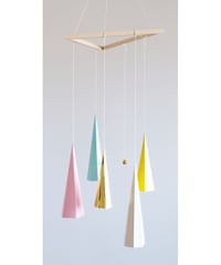 ゆれる三角【ペール】- Mobile -　　　 decorating my favorites ( pale )