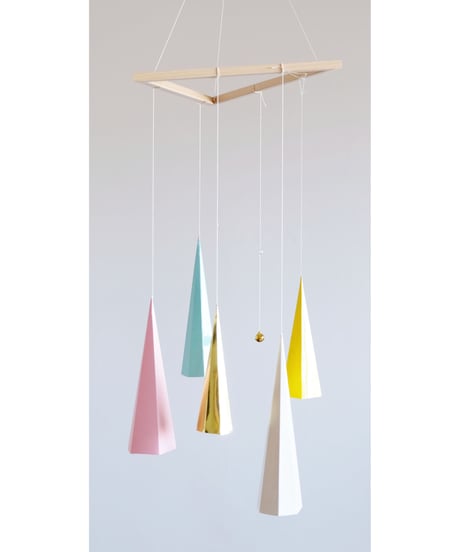 ゆれる三角【ペール】- Mobile -　　　 decorating my favorites ( pale )
