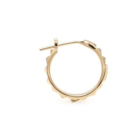 K18 Hoop Studs Pierce