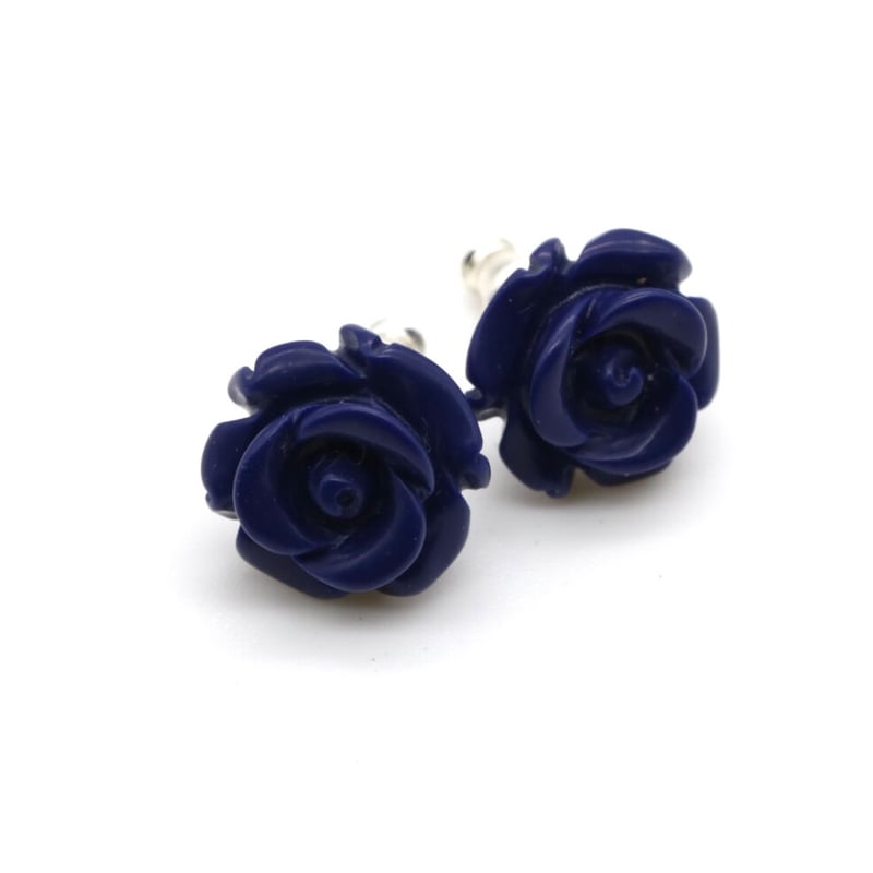 ラピスの青薔薇ピアス | LUXIS JEWELRY