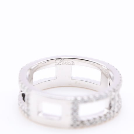 Pt950 Diamond LL Ring