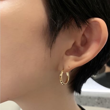 K18 Hoop Studs Pierce