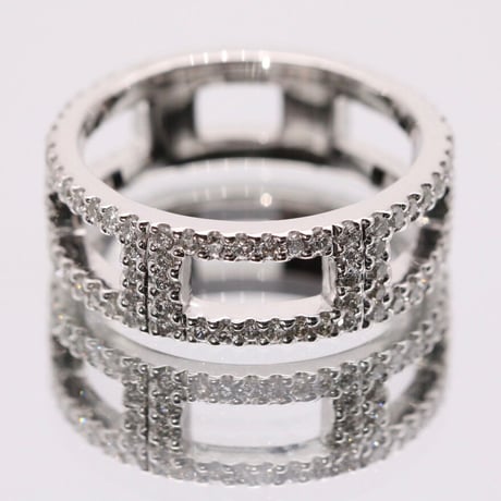 Pt950 Diamond LL Ring