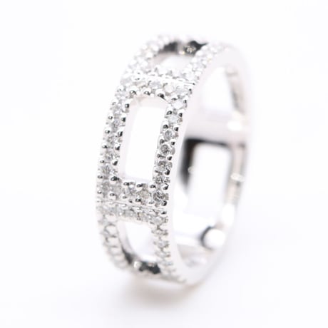 Pt950 Diamond LL Ring