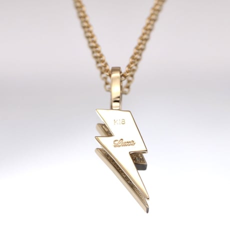 K18 Lightning Bolt   Diamond Pendant Top