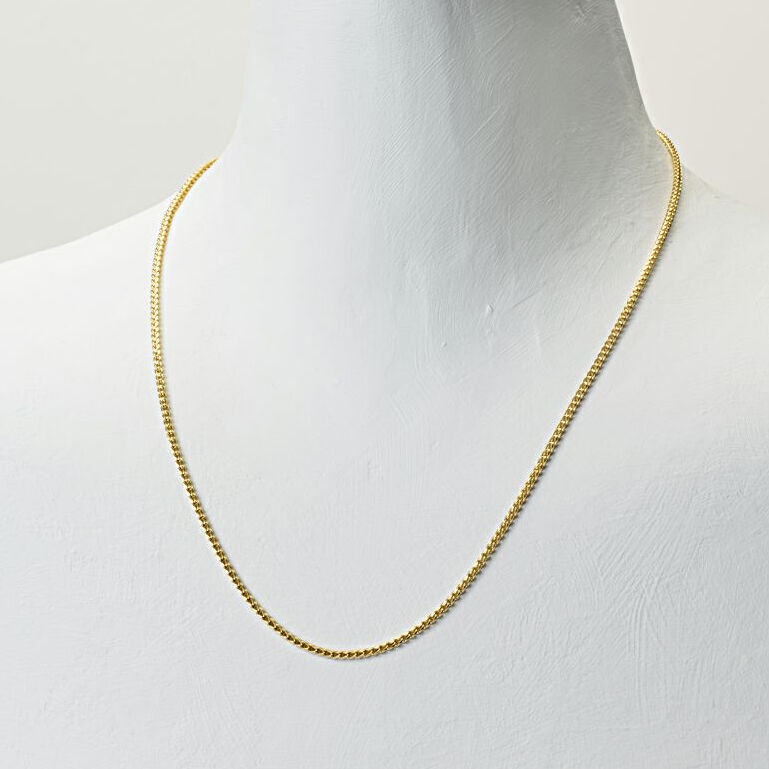 K18YG フランクリンチェーン 50cm | LUXIS JEWELRY K18YG フランクリンチェーン 50cm | LUXIS JEWELRY
