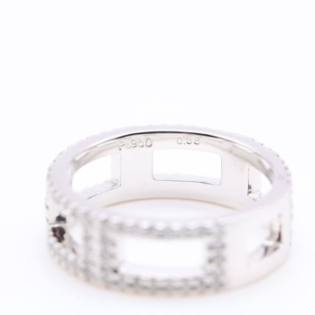 Pt950 Diamond LL Ring