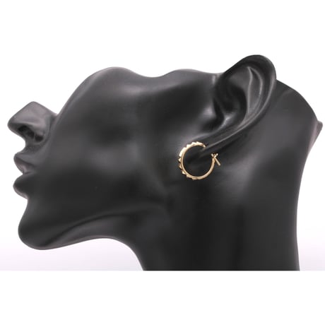 K18 Hoop Studs Pierce