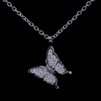MASAMI Swallowtail butterfly Zirconia Pendant