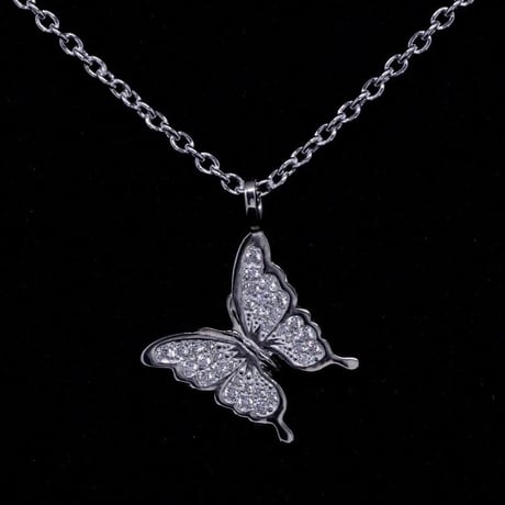 MASAMI Swallowtail butterfly Zirconia Pendant