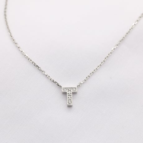 Pt950 "T" Pendant. Collaboration with Gaya-K