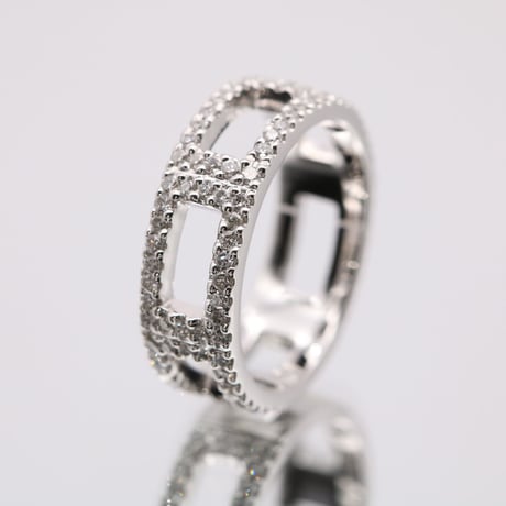 Pt950 Diamond LL Ring