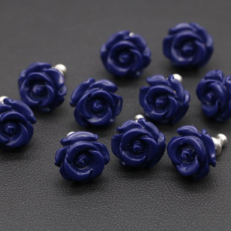 ラピスの青薔薇ピアス