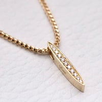 K18 Palm leaf Pendant top