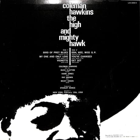 コールマン・ホーキンス / The High And Mighty Hawk [※国内盤,品番:LAX 3090］(LPレコード)