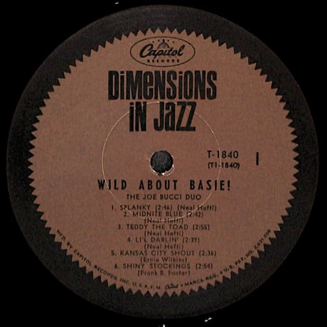 ジョー・ブッチ・デュオ / Wild About Basie! [※輸入盤,生産国:US,品番:T 1840］(LPレコード)