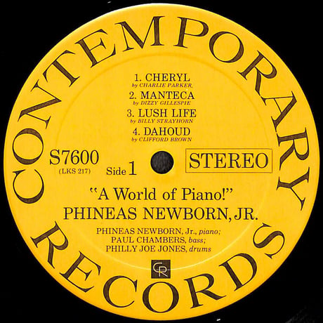 フィニアス・ニューボーン・ジュニア / A World Of Piano ! [※輸入盤,生産国:US,品番:S7600］(LPレコード)