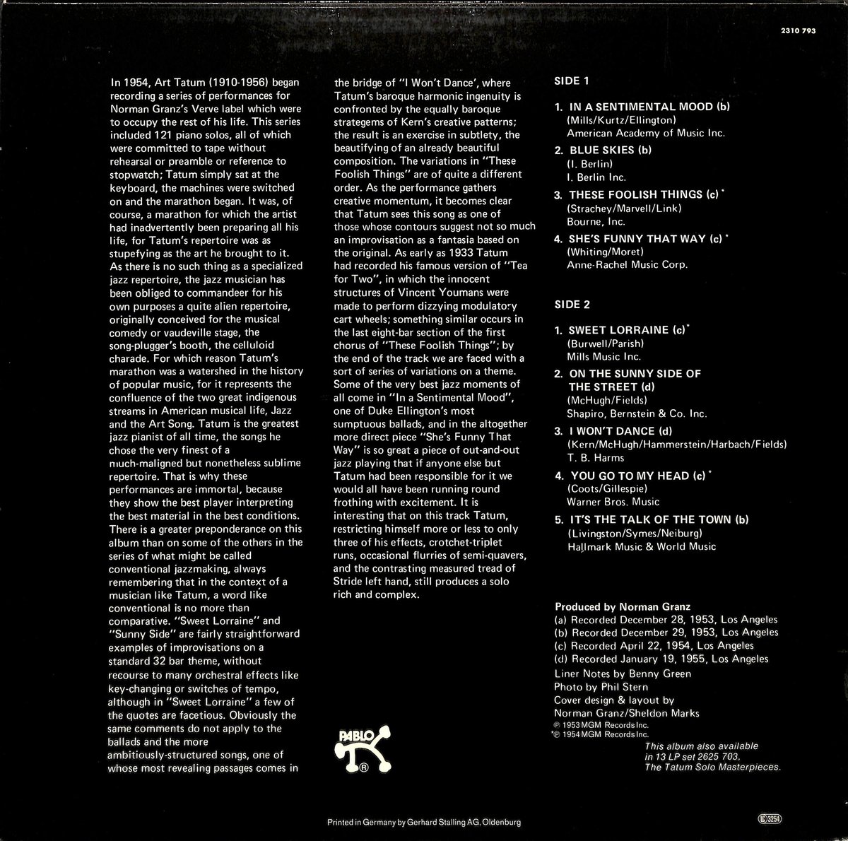 アート・テイタム / The Tatum Solo Masterpieces Vol. 8 [