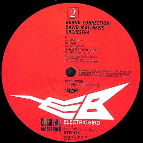 デヴィッド・マシューズ・オーケストラ / グランド・コネクション［※国内盤,品番:K28P-6220］(LPレコード)