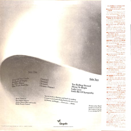 ロビン・トロワー / 魂のギター [※国内盤,品番:CHR-1057］(LPレコード)