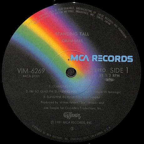 クルセイダーズ / スタンディング・トール [※国内盤,品番:VIM-6269］(LPレコード)