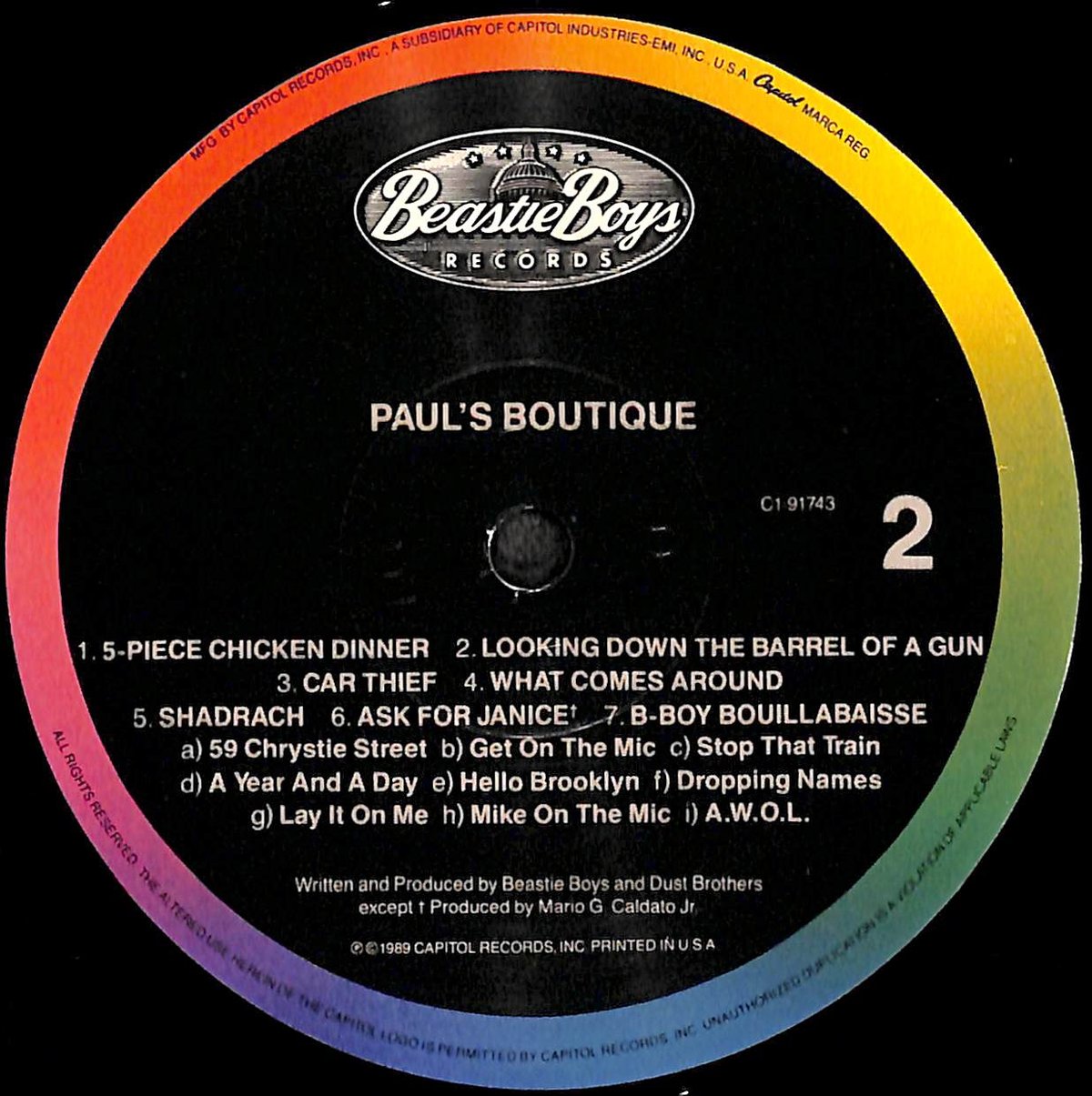 ビースティ・ボーイズ / Paul's Boutique [※輸入盤,生産国:US,品番:C1