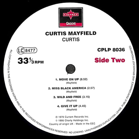 カーティス・メイフィールド / カーティス [※国内盤,品番:CPLP-8036］(LPレコード)