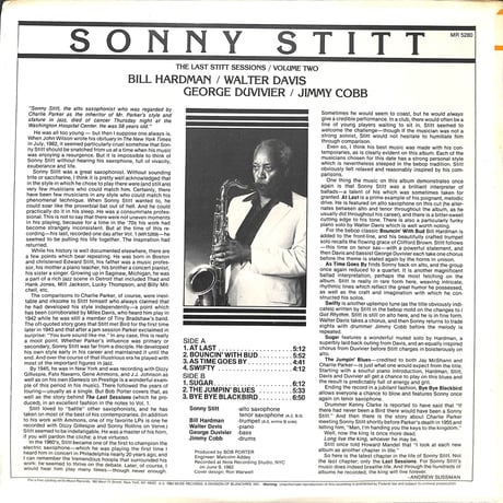 ソニー・スティット / The Last Stitt Sessions, Vol. 2［※輸入盤,生産国:US,品番:MR 5280］(LPレコード)