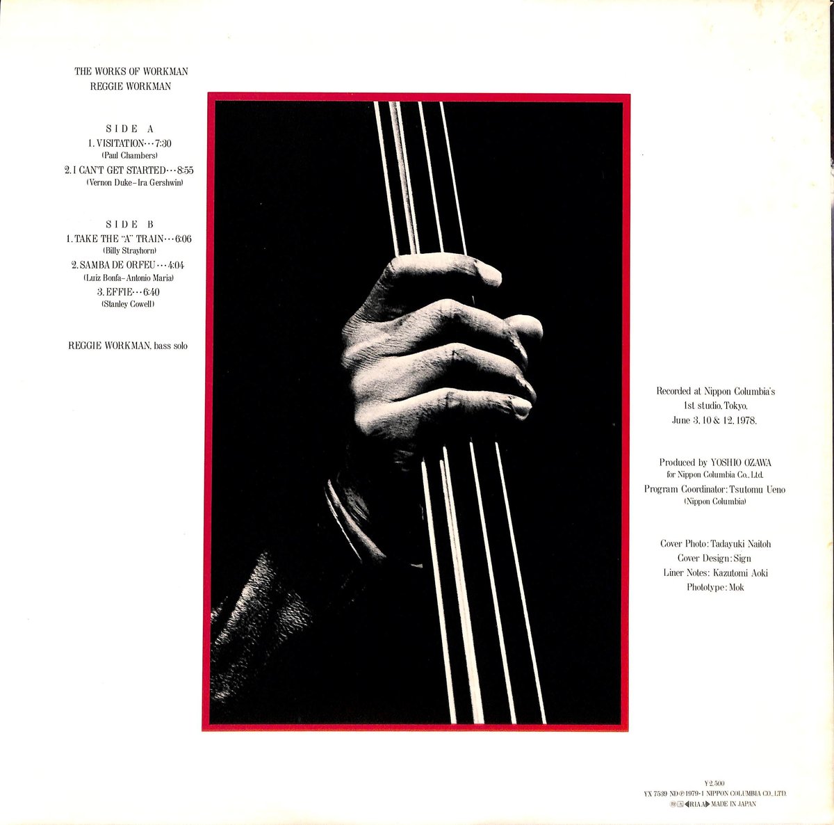 レジー・ワークマン / The Works Of Workman [※国内盤,品番:YX-75