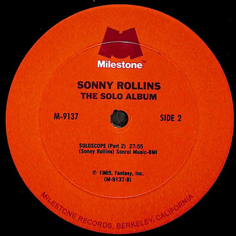 ソニー・ロリンズ / The Solo Album［※輸入盤,生産国:US,品番:M-9137］(LPレコード)