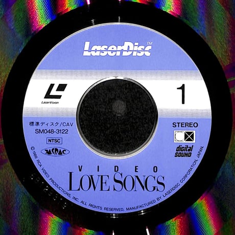 VIDEO LOVE SONGS [発売年:1986年][※品番:SM048-3122](Laser Disc)