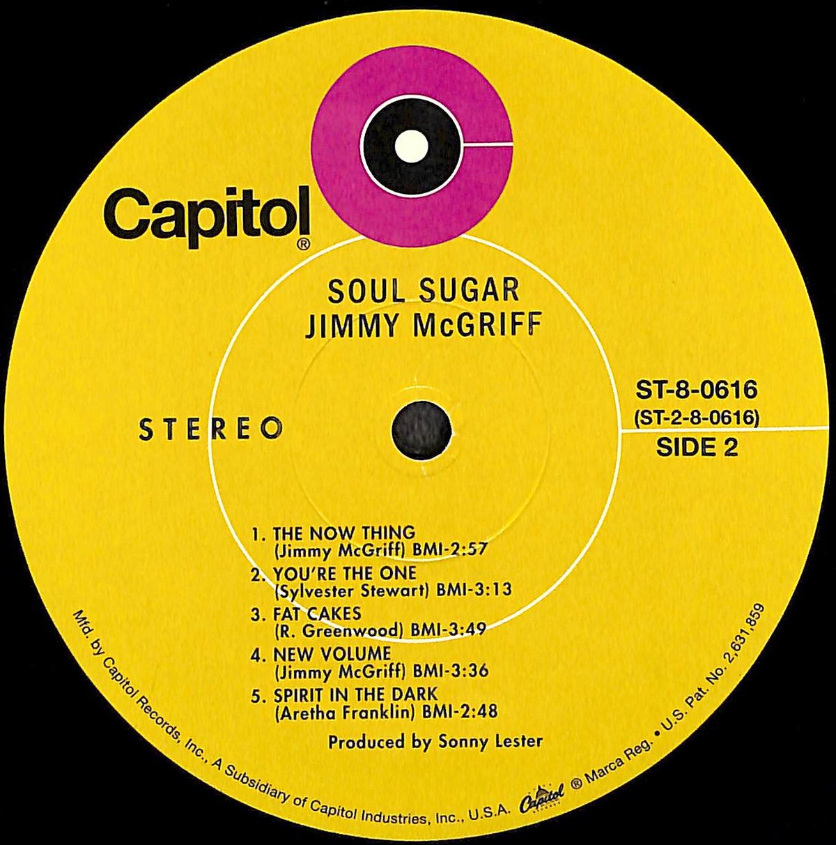 ジミー・マクグリフ / Soul Sugar [※輸入盤,生産国:US,品番:ST-616］(
