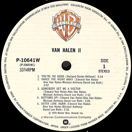 ヴァン・ヘイレン / 伝説の爆撃機 [※国内盤,品番:P-10641W］ (LPレコード)