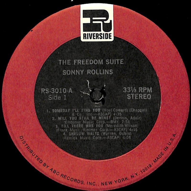 ソニー・ロリンズ / The Freedom Suite［※輸入盤,生産国:US,品番:RS-