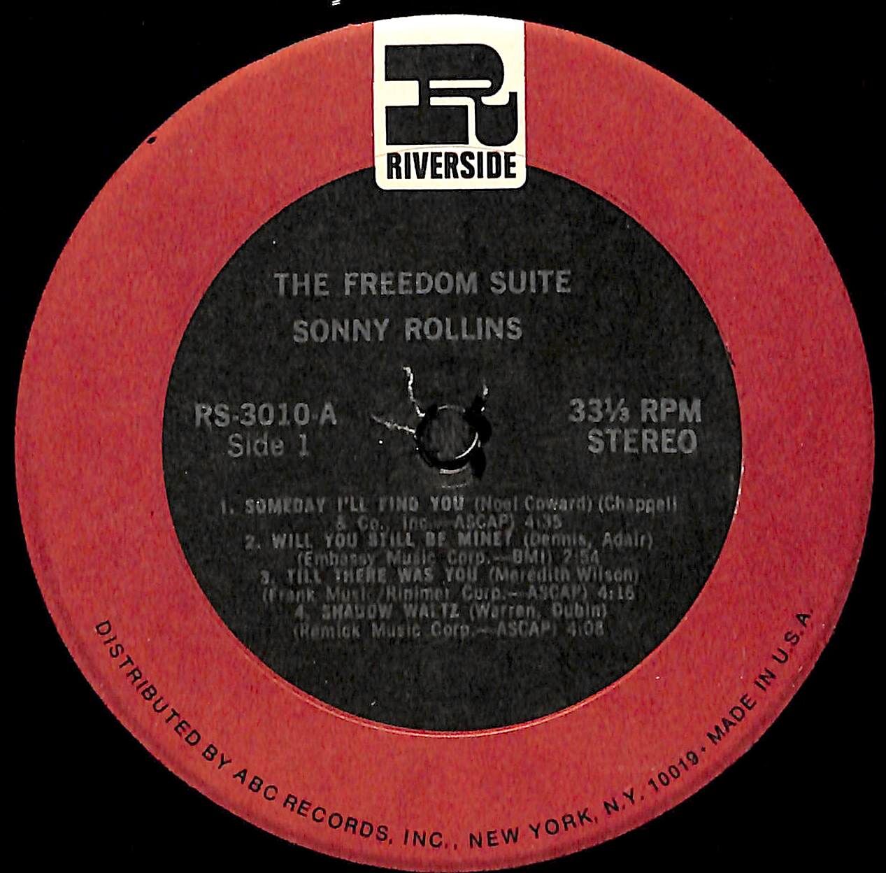 ソニー・ロリンズ / The Freedom Suite［※輸入盤,生産国:US,品番:RS-