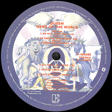 クイーン / 世界に捧ぐ [※国内盤,品番:P-10430E］ (LPレコード)