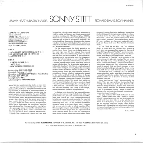 Sonny Stitt / Mellow (1975 USオリジナル)（LPレコード）