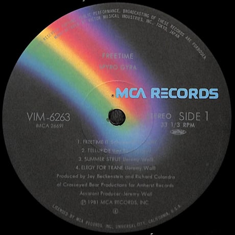 スパイロ・ジャイラ / フリータイム [※国内盤,品番:VIM-6263］［レンタルアップ品］(LPレコード)