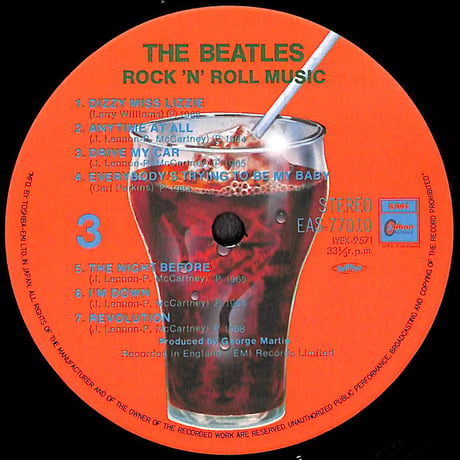 ザ・ビートルズ / ロックン・ロール・ミュージック [※国内盤,品番:EAS-77009・10,2枚組］[ポスター付き](LPレコード)