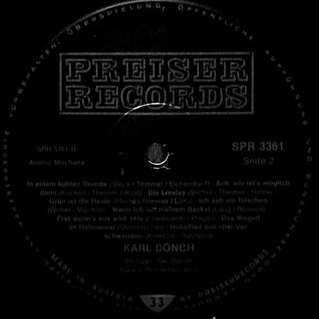 カール・デンヒ / Wohin Ist Das Alles, Wohin [※輸入盤,生産国:Austria,品番:SPR 3361］(LPレコード)