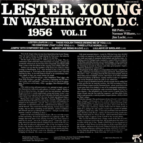 レスター・ヤング / "Prez" Vol. II [※輸入盤,生産国:US,品番:2308 225］(LPレコード)