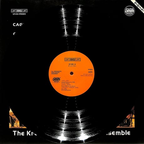クロウマタ・パーカッション・アンサンブル / ジョン・ケージ:セカンド・コンストラクション（1983 W.GERMANY ORIGINAL DMM,LP232）（長岡鉄男の外盤A級）（LPレコード）