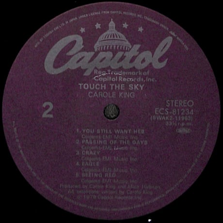 キャロル・キング / Touch The Sky [※国内盤,品番:ECS-81234］(LPレコード)