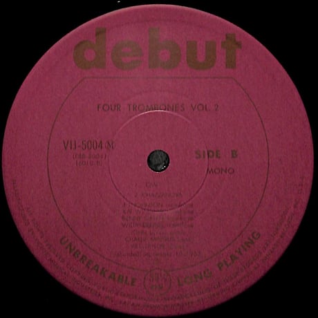 ベニー・グリーン,J・J・ジョンソン 他 / Four Trombones Volume 2 [※国内盤,品番:VIJ-5004M］(LPレコード)