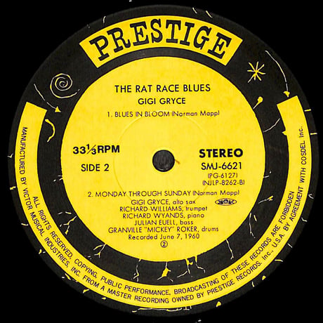 ジジ・グライス Featuring リチャード・ウィリアムス / The Rat Race Blues [※国内盤,品番:SMJ-6621］(LPレコード)