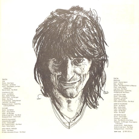 ロン・ウッド / 1234 [※国内盤,品番:25AP 2149］(LPレコード)